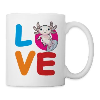 AMOUR AXOLOTL.png - Mug blanc - blanc - Droite