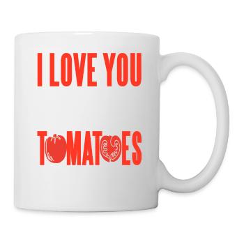 Je t’aime de ma tête tomates jeu de mots Romcom - Mug blanc - blanc - Droite