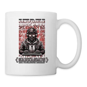 Ich spreche HTML Python und Sarkasmus - Tasse - Weiß - Rechts
