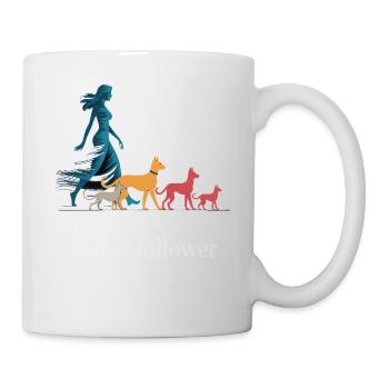 Ich & meine Follower – Hundehumor Design - Tasse - Weiß - Rechts
