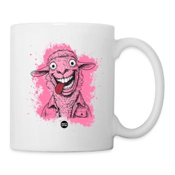 Wollig aus den Angeln gehoben - Tasse - Weiß - Rechts