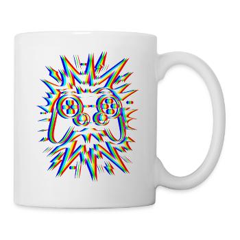 Glitch Controller – Gaming Explosion - Tasse - Weiß - Rechts
