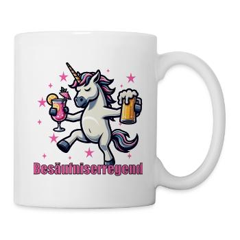 Conception de la fête de la licorne ivre - Mug blanc - blanc - Droite