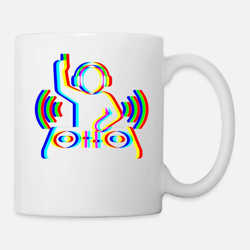 DJ Glitch – Créateur de Beats - Mug blanc - blanc