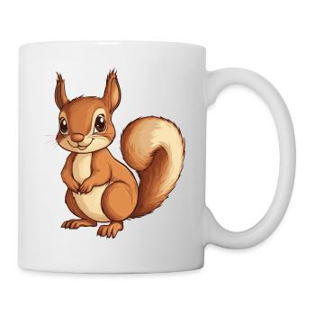 Eichhörnchen - Tasse - Weiß - Rechts