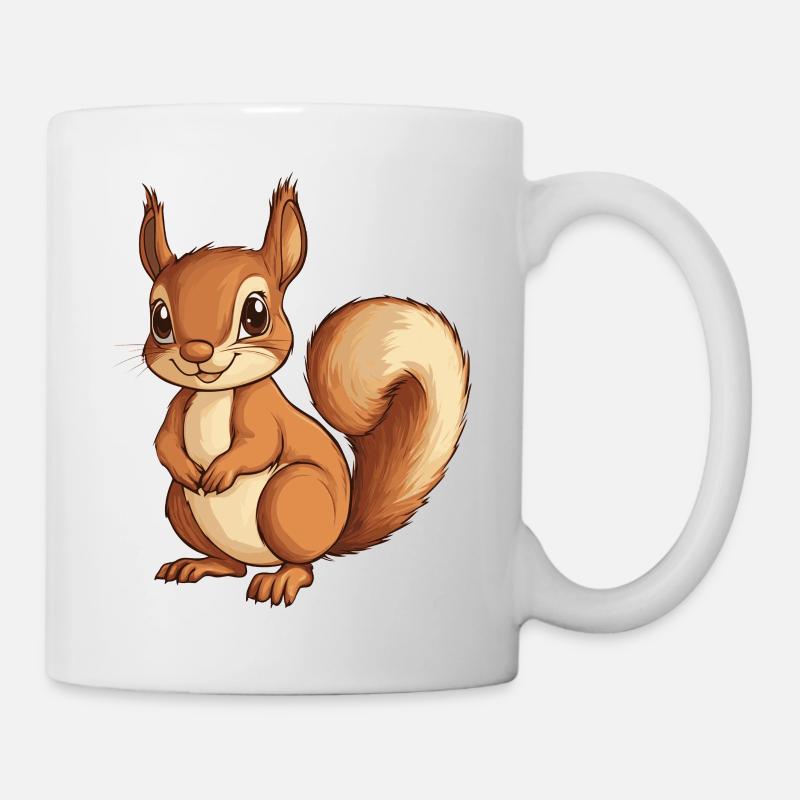 Eichhörnchen - Tasse - Weiß