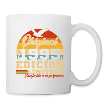 30 ans 1995 Vintage Rétro Cadeau d’anniversaire - Mug blanc - blanc - Droite