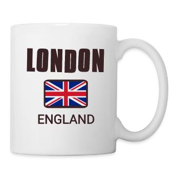 Londres, Angleterre, avec drapeau de l’Angleterre - Mug blanc - blanc - Droite