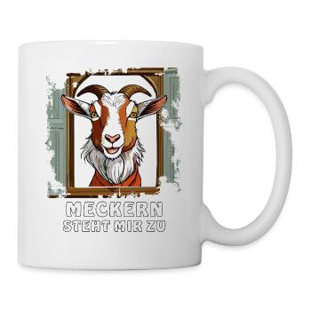 GOAT WINDOW SE PLAINDRE EST MON DROIT - Mug blanc - blanc - Droite