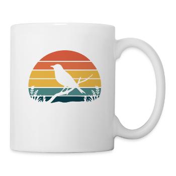 Observation des oiseaux - Conception amusante d’amoureux de la nature - Mug blanc - blanc - Droite