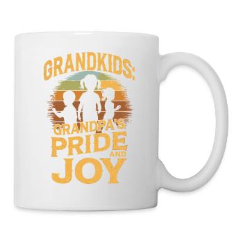 Petits-enfants - la fierté et la joie de grand-père - Mug blanc - blanc - Droite