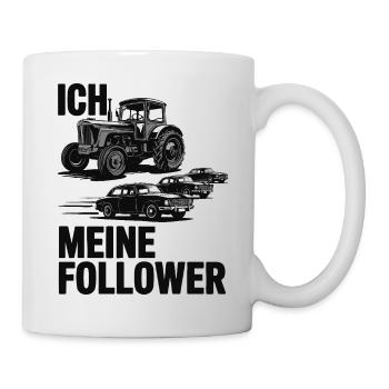 Moi et mes abonnés – Édition Traktor - Mug blanc - blanc - Droite