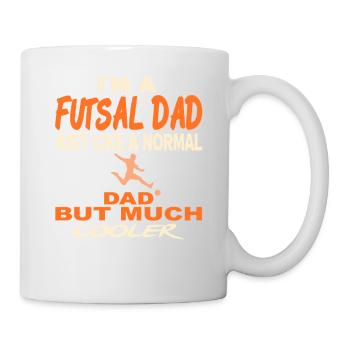 Papa de futsal drôle comme un papa normal mais citation plus cool - Mug blanc - blanc - Droite