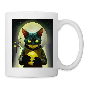 MoonLit Cyber Lemon Mystic Sticker : T-shirt gamer - Mug blanc - blanc - Droite