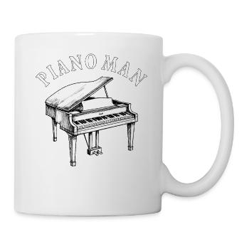 Mr PIANO - Tasse - Weiß - Rechts
