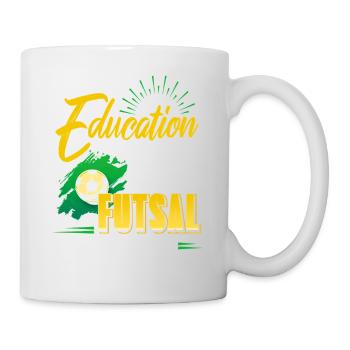 Futsal Is Importanter Funny Education Joke - Mug - white - Right