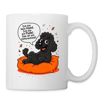 Ich bin kein Hund ich bin ein Pudel - das ist ein - Tasse - Weiß - Rechts