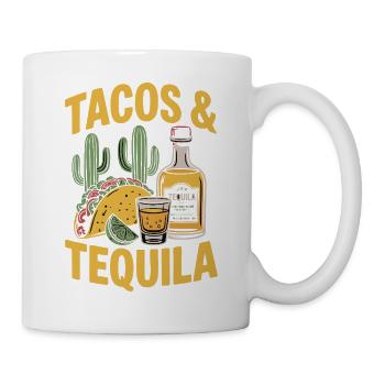 Tacos & Tequila – Fiesta Design for Mexico Fans - Mug - white - Right
