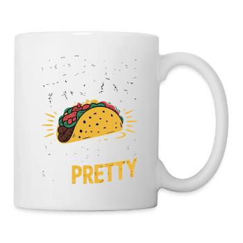 Taco-Design - Füttere mich & sag, ich bin hübsch - Tasse - Weiß - Rechts