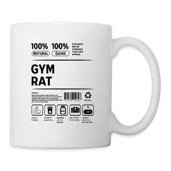 Gym Rat Brotherhood : pas de jours de repos - Mug blanc - blanc - Droite