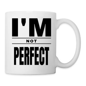 Imperfectly Perfect: Fuck Perfection Shirt - Tasse - Weiß - Rechts