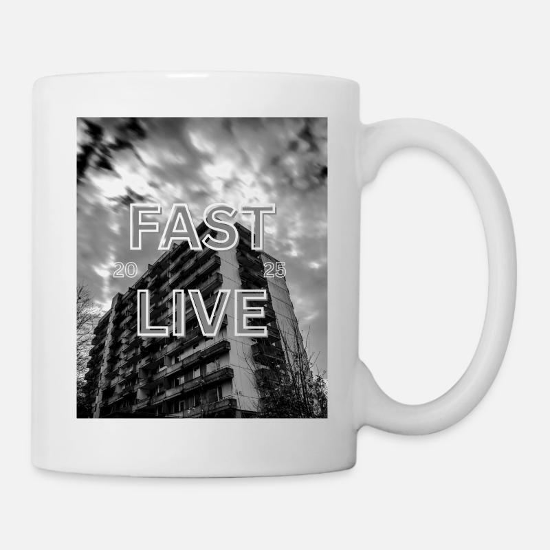 Good Feelings in a Fast Life Design - Mug - white