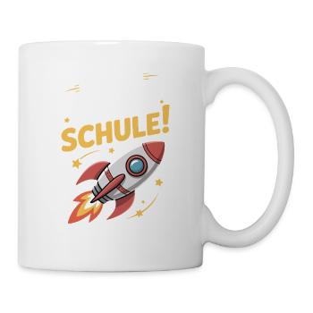 Einschulung 2025 Schulkind Astronaut Rakete Junge - Tasse - Weiß - Rechts