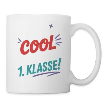 1. Klasse Einschulung Jungen Schulkind 2025 - Tasse - Weiß - Rechts