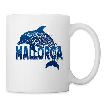 Mallorca Marine Animals Dolphin Sea Creatures - Mug - white - Right