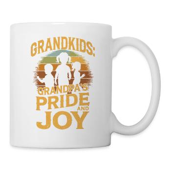 Petits-enfants - la fierté et la joie de grand-père - Mug blanc - blanc - Droite