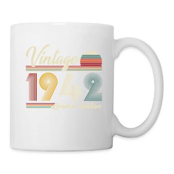 1942 Vintage Rétro Anniversaire Cadeau - Mug blanc - blanc - Droite