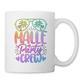 Malle Party Crew - Tasse - Weiß - Rechts