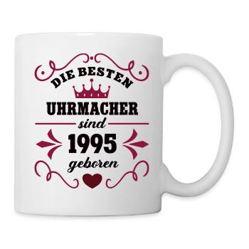 1995 Uhrmacherin Geburtstag Kollege Arbeitskollege - Tasse - Weiß - Rechts