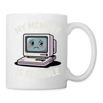 Ma mémoire est terrible Drôle d’ordinateur Drôle de codage - Mug blanc - blanc - Droite