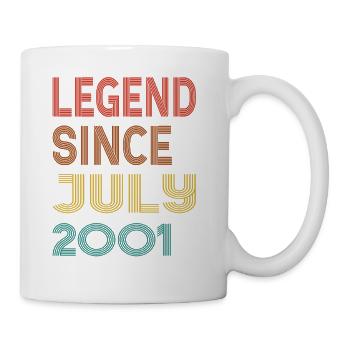 Vintage Legend Since July 2001, 24th birthday - Mug - white - Right