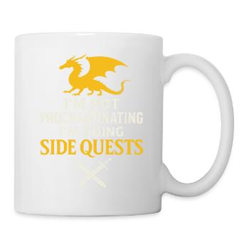 SideQuests Dragon Gamer Kleidung - Tasse - Weiß - Rechts