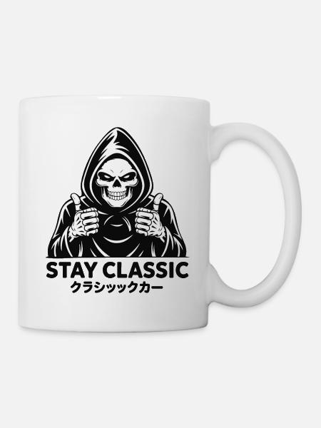 SKULL STAY CLASSIC - Tasse - Weiß
