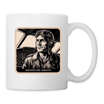 PILOT, ADVENTURE AWAITS - Mug - white - Right
