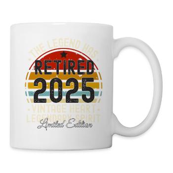 Legend has retired 2025 VINTAGE RETIRED 2025 - Mug - white - Right