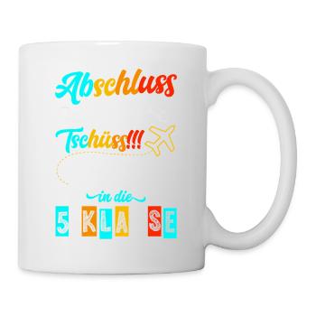 Remise des diplômes 4e année 2025 Au revoir Départ - Mug blanc - blanc - Droite