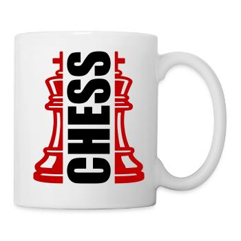 Schach König Verein - Tasse - Weiß - Rechts