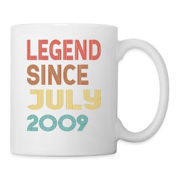 Vintage Legende Seit juli 2009, 16. Geburtstag - Tasse - Weiß - Rechts