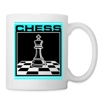 Schach König Chess - Tasse - Weiß - Rechts