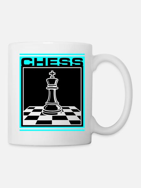 Schach König Chess - Tasse - Weiß