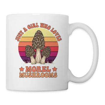Just a Girl Who Loves Morel Mushrooms - Tasse - Weiß - Rechts