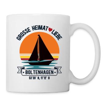 Boltenhagen Heimat Ostsee Mecklenburg Vorpommern - Tasse - Weiß - Rechts