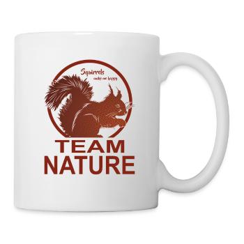 Team Nature, I like squirrels - Mug - white - Right