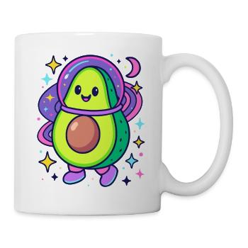 Avocado Astronaut im Weltall - Tasse - Weiß - Rechts