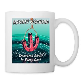 MAGNET FISCHING Treasures Await in Every Cast - Tasse - Weiß - Rechts