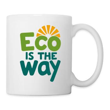 Eco Is The Way Nature Conservation Environmental Protection - Mug - white - Right